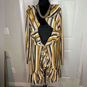 Nasty Gal Vera‎ & Lucy ruffle tie up top cover up cardigan